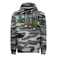 Slate Camo summer gigi Premium Hoodie - CowhideDigitalArt