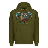 Army Green summer gigi Premium Hoodie - CowhideDigitalArt