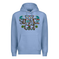 Colony Blue summer gigi Premium Hoodie - CowhideDigitalArt