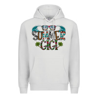 Dove Grey summer gigi Premium Hoodie - CowhideDigitalArt