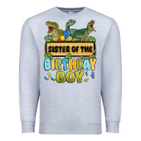 Heather Grey sister of the birthday boy Premium Sweatshirt - MaliasSmallBusiness
