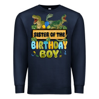 Navy sister of the birthday boy Premium Sweatshirt - MaliasSmallBusiness