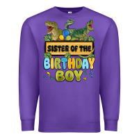 Purple sister of the birthday boy Premium Sweatshirt - MaliasSmallBusiness