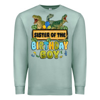 Seafoam sister of the birthday boy Premium Sweatshirt - MaliasSmallBusiness