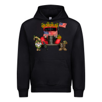 Black america soldier truck Urban Hoodie - CowhideDigitalArt