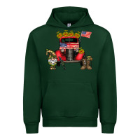 Forest Green america soldier truck Urban Hoodie - CowhideDigitalArt