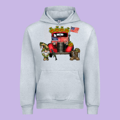 America Soldier Truck Urban Hoodie Designed By Cowhidedigitalart