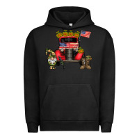 Pigment Black america soldier truck Urban Hoodie - CowhideDigitalArt