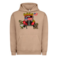 Pigment Burro america soldier truck Urban Hoodie - CowhideDigitalArt