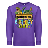 Purple mommy of the birthday boy Premium Sweatshirt - MaliasSmallBusiness