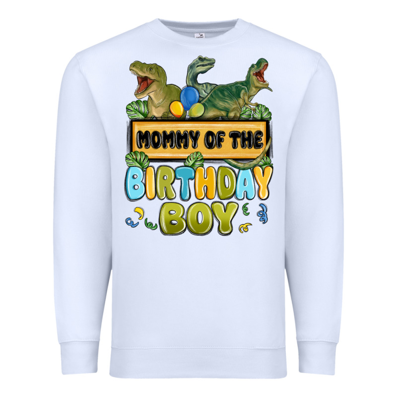 Mommy Of The Birthday Boy Premium Sweatshirt by MaliasSmallBusiness | Teevron