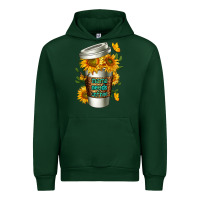 Foreset Green Mama Needs Coffee Cup Urban Hoodie - FaDigitalArtStudio