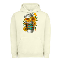 Pigment Pistachio Mama Needs Coffee Cup Urban Hoodie - FaDigitalArtStudio