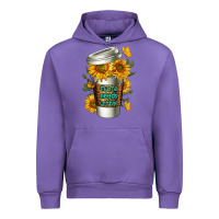 Tulip Mama Needs Coffee Cup Urban Hoodie - FaDigitalArtStudio