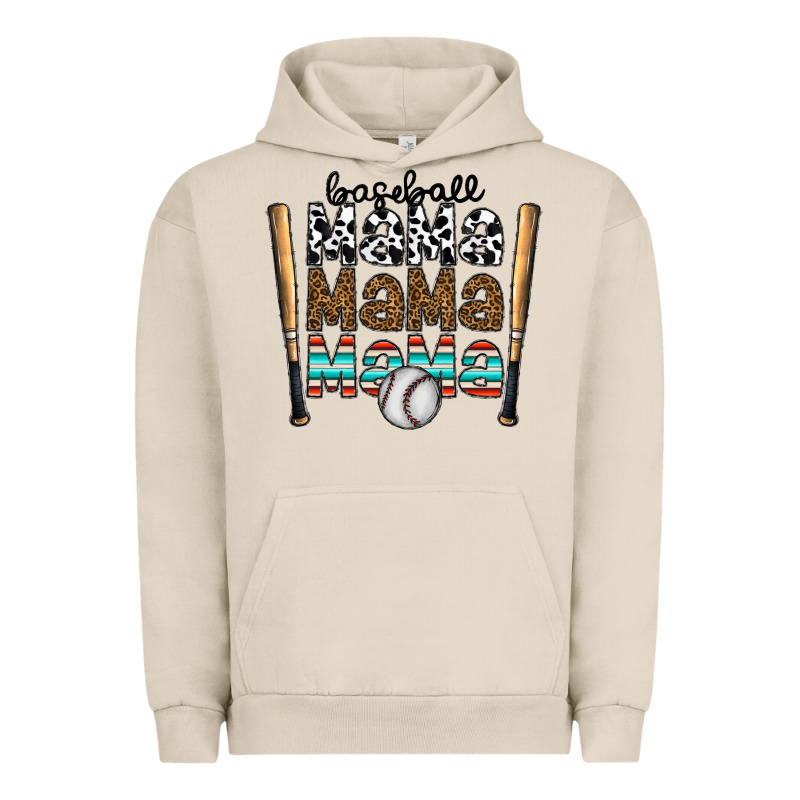 Baseball Mama Mama Mama Urban Hoodie by CowhideDigitalArt | Teevron