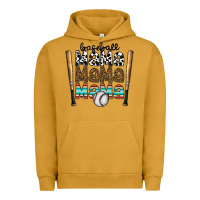 Pigment Peanut Butter baseball mama mama mama Urban Hoodie - CowhideDigitalArt