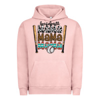 Pigment Salmon baseball mama mama mama Urban Hoodie - CowhideDigitalArt