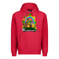 Cardinal st patricks shamrock gold beer truck Premium Hoodie - FaDigitalArtStudio