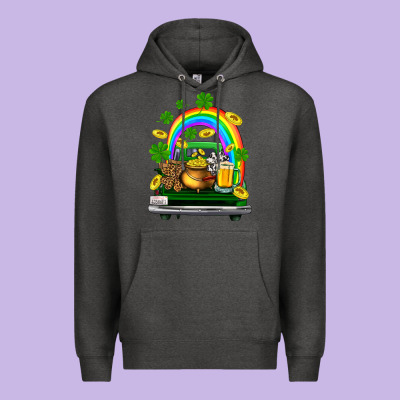 St Patricks Shamrock Gold Beer Truck Premium Hoodie Designed By Fadigitalartstudio