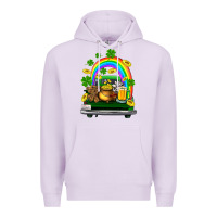 Lilac st patricks shamrock gold beer truck Premium Hoodie - FaDigitalArtStudio