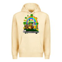 Pina Colada st patricks shamrock gold beer truck Premium Hoodie - FaDigitalArtStudio