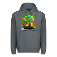Rock st patricks shamrock gold beer truck Premium Hoodie - FaDigitalArtStudio