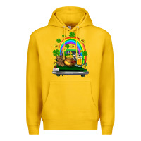 Lemon st patricks shamrock gold beer truck Premium Hoodie - FaDigitalArtStudio