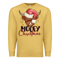 Antique Gold mooey christmas Premium Sweatshirt - MaliasSmallBusiness