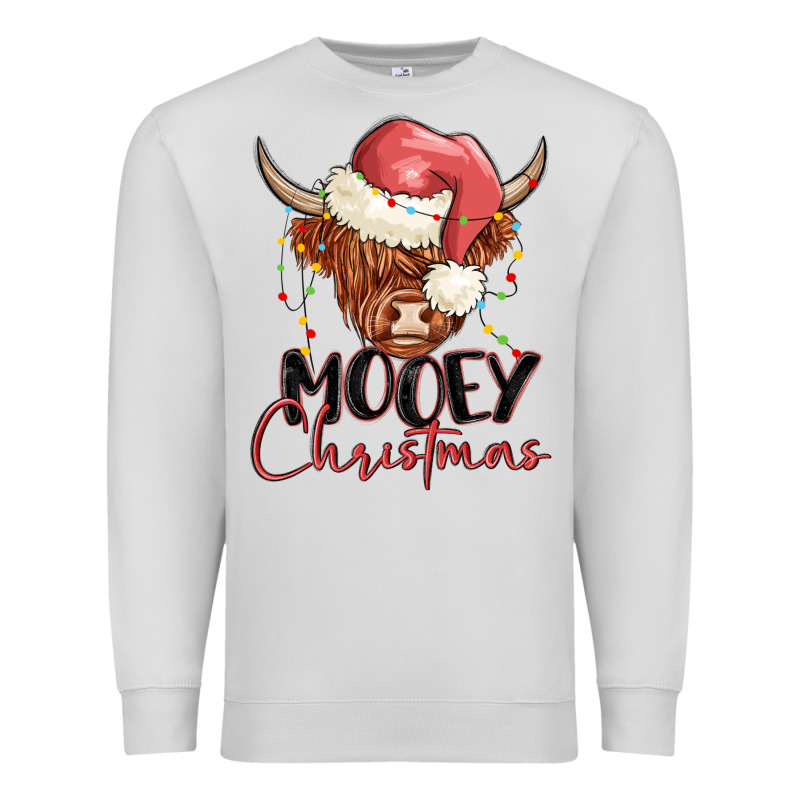 Mooey Christmas Premium Sweatshirt by MaliasSmallBusiness | Teevron
