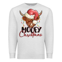 Oatmeal Heather mooey christmas Premium Sweatshirt - MaliasSmallBusiness
