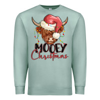 Seafoam mooey christmas Premium Sweatshirt - MaliasSmallBusiness