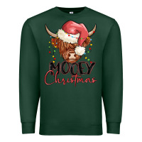 Sports Green mooey christmas Premium Sweatshirt - MaliasSmallBusiness