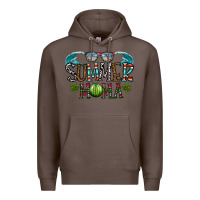 Coffee summer mama Premium Hoodie - CowhideDigitalArt