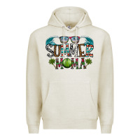 Oatmeal Heather summer mama Premium Hoodie - CowhideDigitalArt