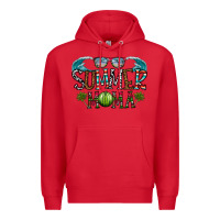 Red summer mama Premium Hoodie - CowhideDigitalArt