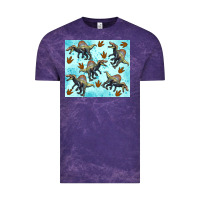 Cloud Purple spinosaurus Vintage Tee - Artiststas