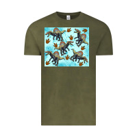 Vintage Olive spinosaurus Vintage Tee - Artiststas