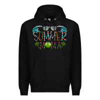 Black summer mama Premium Hoodie - CowhideDigitalArt