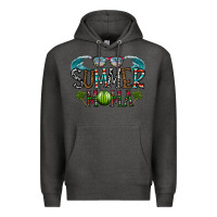 Charcoal Heather summer mama Premium Hoodie - CowhideDigitalArt