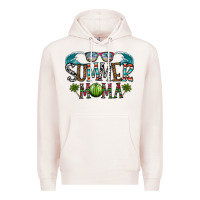 Pale Pink summer mama Premium Hoodie - CowhideDigitalArt