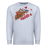 Heather Grey not today cupid Premium Sweatshirt - MaliasSmallBusiness