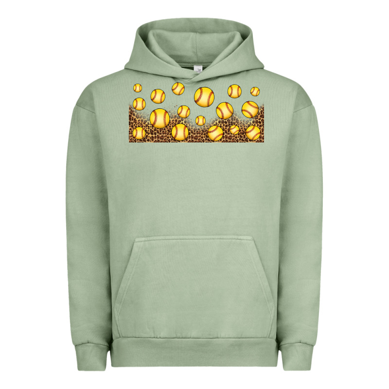 Leopard Softball 16oz Libbey Glass Urban Hoodie by HRA Design Shop | Teevron