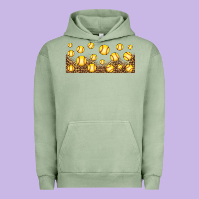 Leopard Softball 16oz Libbey Glass Urban Hoodie Designed By Hra Design Shop