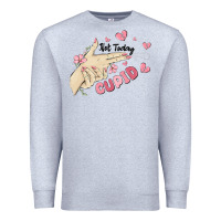 Heather Grey not today cupid Premium Sweatshirt - MaliasSmallBusiness