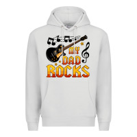 Dove Grey my dad rocks Premium Hoodie - HRA Design Shop