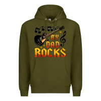 Army Green my dad rocks Premium Hoodie - HRA Design Shop