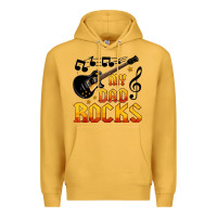 Mustard my dad rocks Premium Hoodie - HRA Design Shop