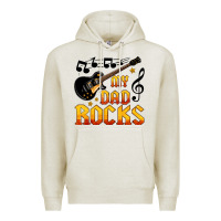 Oatmeal Heather my dad rocks Premium Hoodie - HRA Design Shop