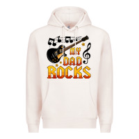 Pale Pink my dad rocks Premium Hoodie - HRA Design Shop