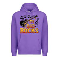 Purple my dad rocks Premium Hoodie - HRA Design Shop